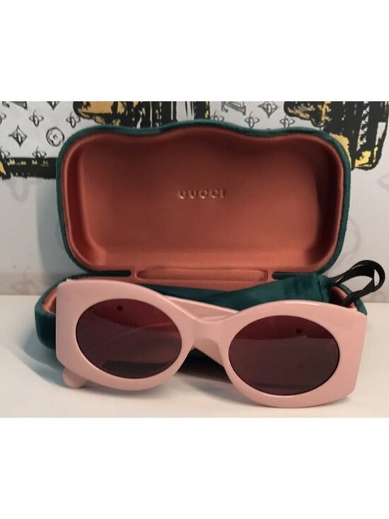 New ✨ Authentic Gucci GG0810S 003 Pink Oversized Sunglasses ✨ main image 6